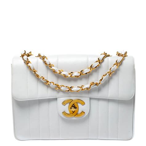 chanel white flap|vintage chanel classic flap.